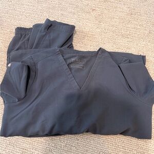 Figs Navy Blue Scrub Set